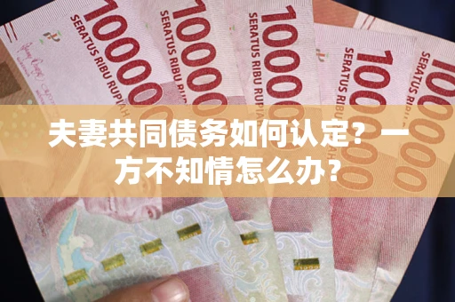 北京夫妻共同债务如何认定？一方不知情怎么办？