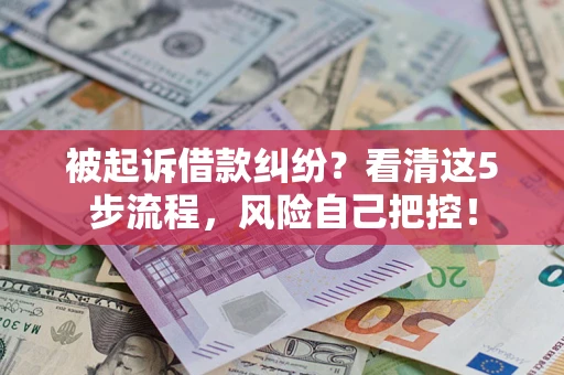 北京被起诉借款纠纷？看清这5步流程，风险自己把控！