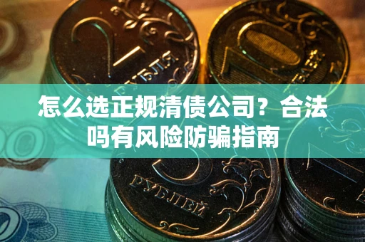 北京怎么选正规清债公司？合法吗有风险防骗指南